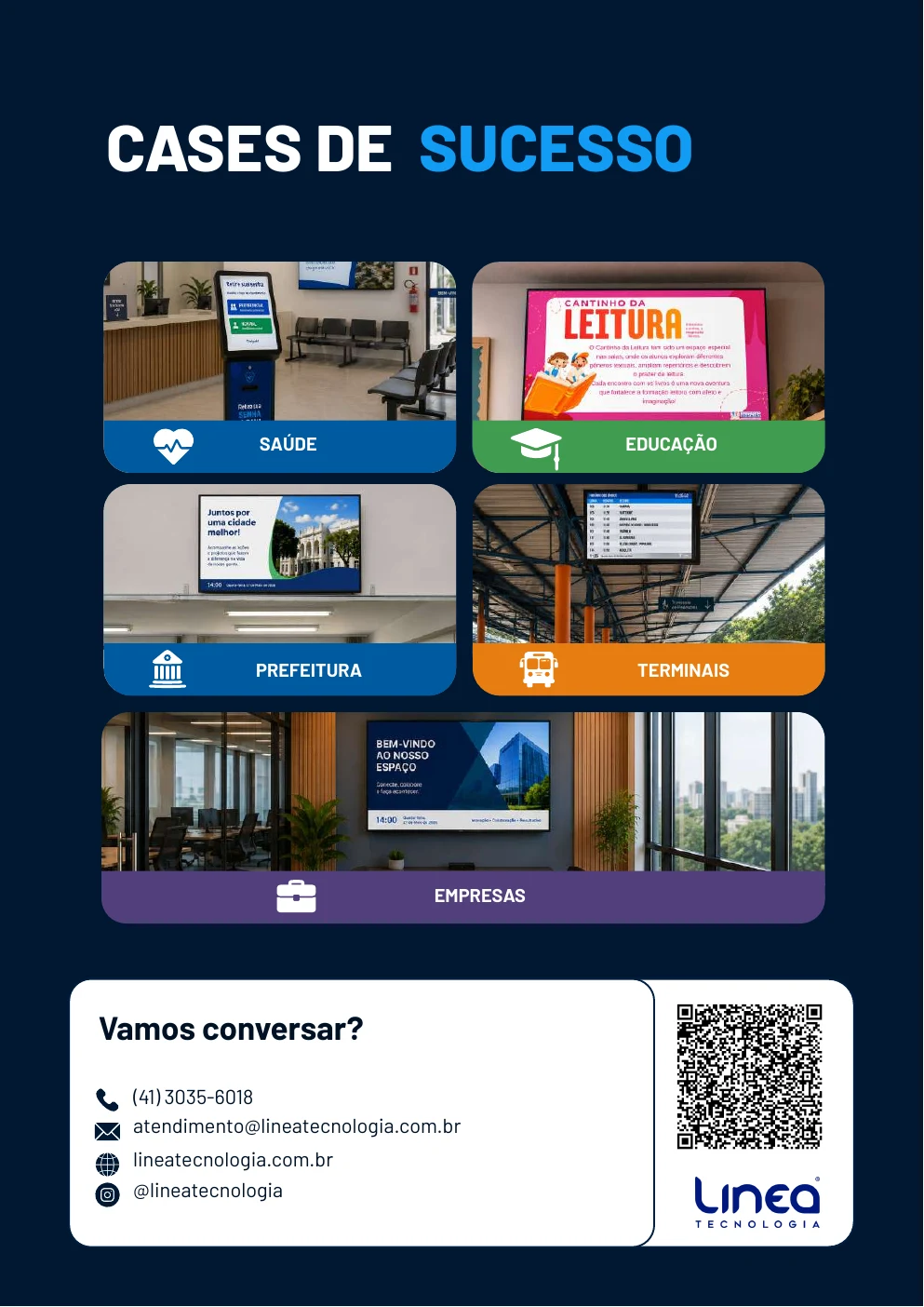 Aplicação prática do case Catálogo de soluções Linea