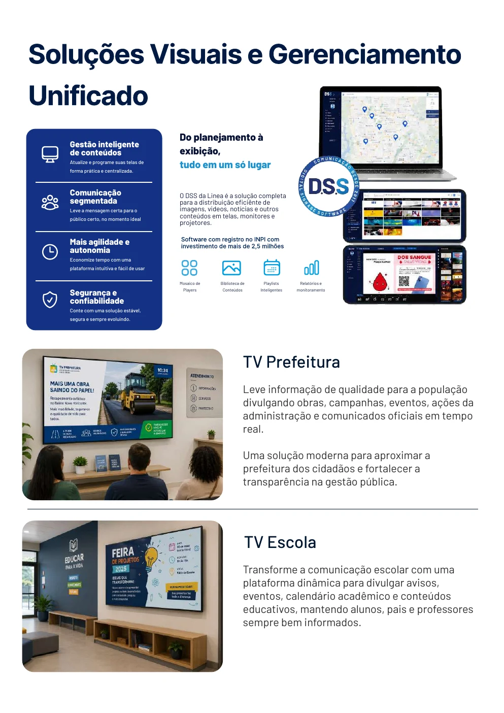 Visualização 1 do case Catálogo de soluções Linea